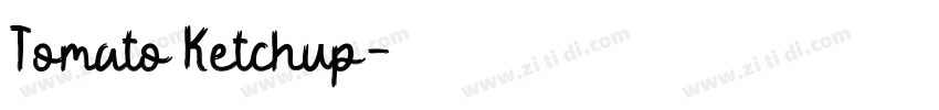 Tomato Ketchup字体转换